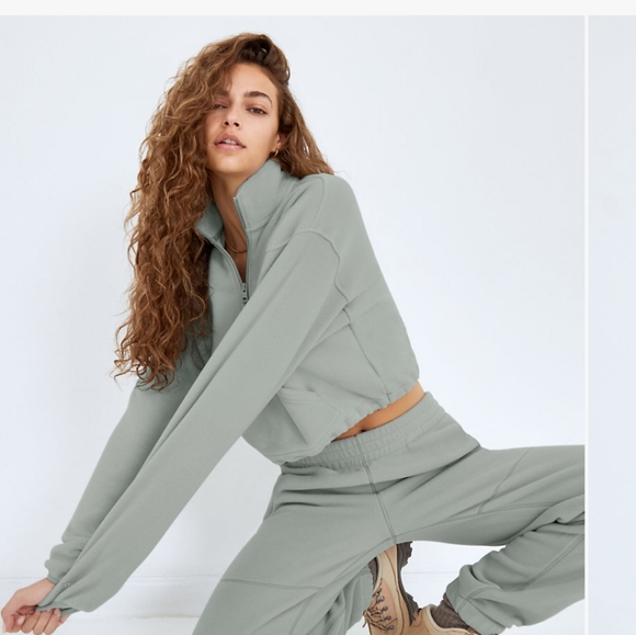 Small TNA Polar Fleece quarter zip cropped - Picture 2 of 8